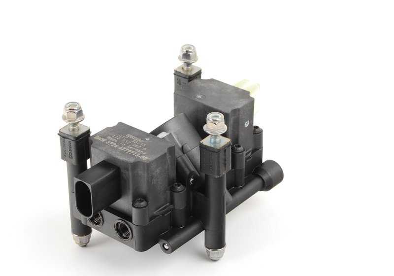 Válvula de suspensión neumática OEM 37246779713 para BMW X5 E53. Original BMW.