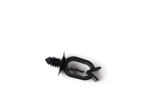Soporte sujetacables OEM 61131389898 para BMW E81, E82, E87, E88, F40, F44, F45, F46, E36, E46, E90, E91, E92, E93, E34, E39, F10, G31, F06, F12, F13, G32, E84, F48, F39, E70, i3 I01. Original BMW.