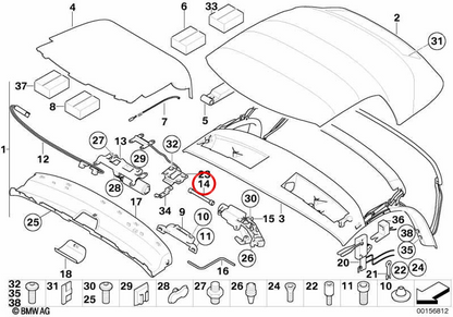 Axle for BMW Z4 E85 (OEM 54347043871). Genuine BMW