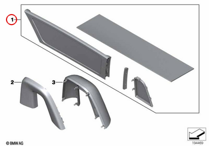 Deflettore del vento per BMW Z4 E89. BMW originale.
