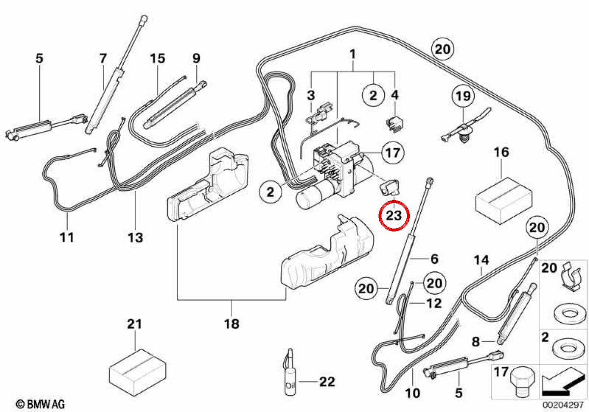 Magnetventil für BMW E88 (OEM 54347253599). Original BMW