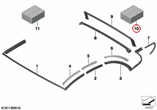 OEM 54347310386 Support Lane Reparing Kit für BMW F12, F13. Original BMW.
