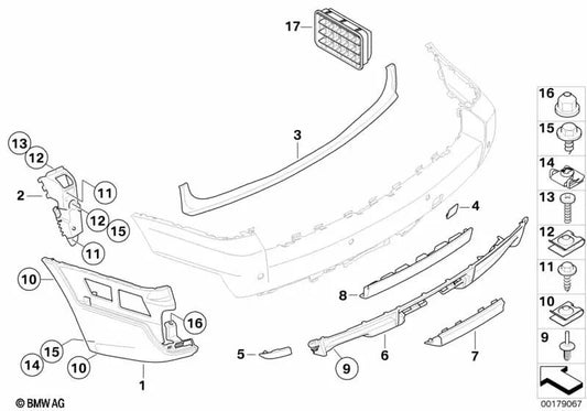 Linksmischung für BMW x3 E83N (OEM 51123416237). Original BMW