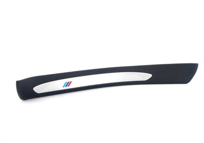 Moldura M estribo trasero izquierdo OEM 51477898819 para BMW Serie 5 E60, E61 LCI. Original BMW.