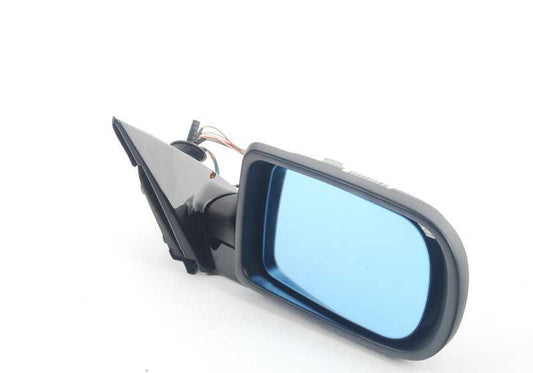 Espejo retrovisor derecho con cristal calefactable OEM 51167890040 para BMW E39 520d, 520i (modelos con transmisión manual y automática, tracción trasera). Acabado en negro brillante. Original BMW.