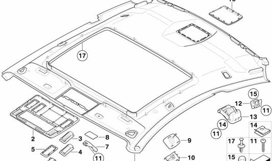 Perscha für OEM -Kleidung 51167110249 für BMW E63, E64. Original BMW.