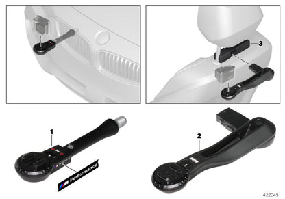 Soporte cámara GoPro OEM 51952405468 para BMW {E81,E82,E87,E88,F20,F21,F40,F22,F23,F44,F45,F46,F87,E90,E91,E92,E93,F30,F31,F34,G20,G21,F32,F33,F36,E60,E61,F07,F10,F11,G30,G31,E63,E64,F06,F12,F13,G32,E65,E66,F01,F02,F04,G11,G12,E84,F48,F39,E83,F25,G0