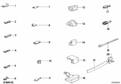 Pasamuros de goma para BMW (OEM 61131352095). Original BMW.