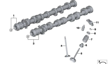 Válvula de admisión OEM 11347570163 para BMW F07, F10, F11, F12, F13, F01, F02, F04, E70, E71, E72. Original BMW.