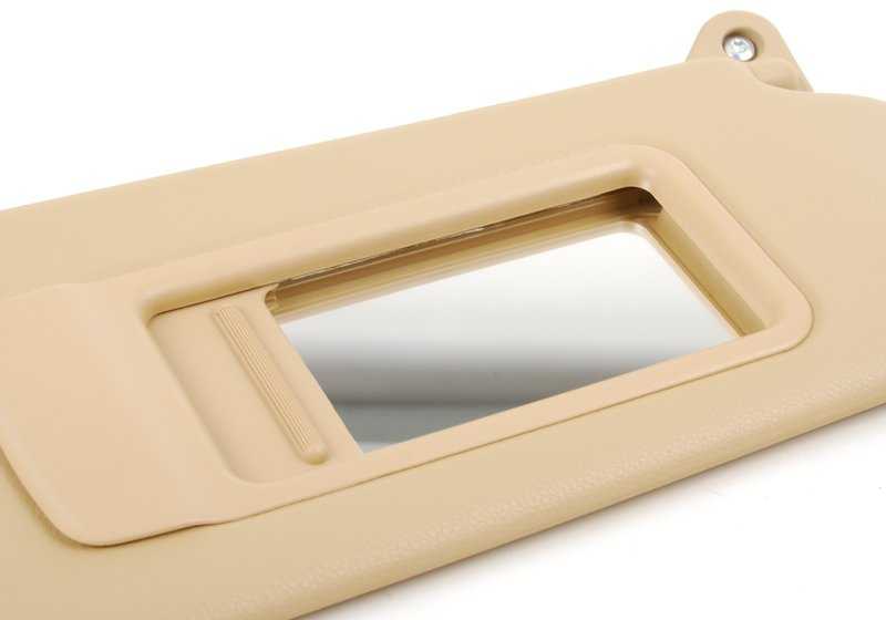 **Parasol derecho con espejo OEM 51167252056 para BMW E90, E91, E84. Original BMW**