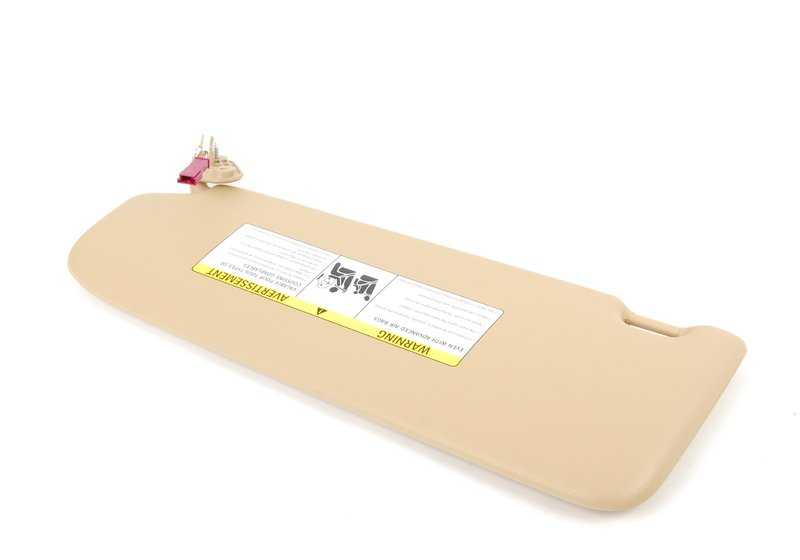**Parasol derecho con espejo OEM 51167252056 para BMW E90, E91, E84. Original BMW**