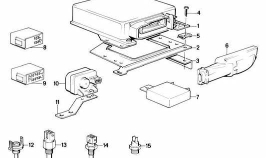 Resistencia OEM 13621709937 para BMW E30. Pieza original BMW. Ideal para sistemas de gestión electrónica del motor. Repuesto genuino para un funcionamiento óptimo.