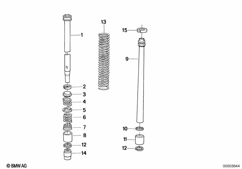 Anello guida per BMW F07, F10, F11, F06, F12, F13, F01N, F02N (OEM 31422311095). BMW originale.