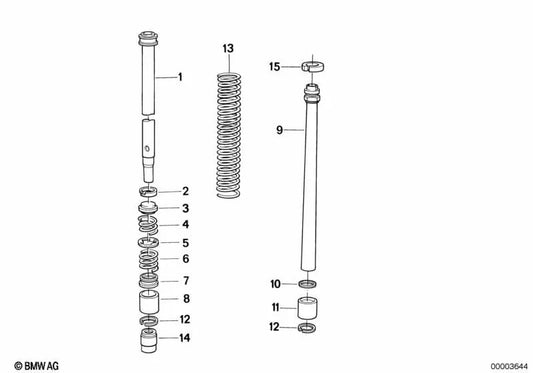 Anello guida per BMW F07, F10, F11, F06, F12, F13, F01N, F02N (OEM 31422311095). BMW originale.