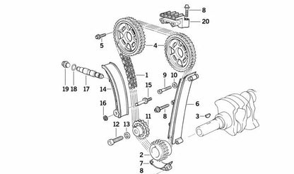 OEM DISTRIBUTION GUIDE 11311721419 FOR BMW E30 318IS and E36 318IS with M42 engine. Compatible parts in manual and automatic models. Original BMW.