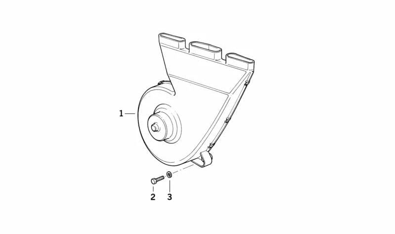 Ventilador desempañador luneta trasera OEM 64238390857 para BMW E36 {318i, 318is, 320i}. Original BMW.