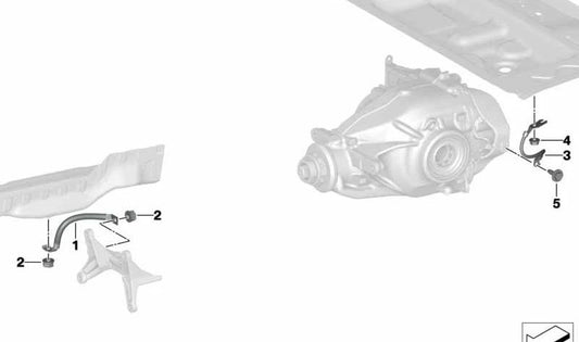 Ruban de masse pour BMW x3 G45, Z4 G29 (OEM 12428742822). BMW d'origine