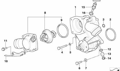 Junta tórica (O-Ring) OEM 11537501777 para BMW Serie 5 (E39) y Serie 7 (E38). Original BMW.