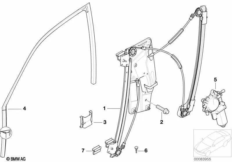 Parafuso de cabeça para baixo com cabeça de lentilha para a BMW E39 Series 5 (OEM 51338266768). BMW original