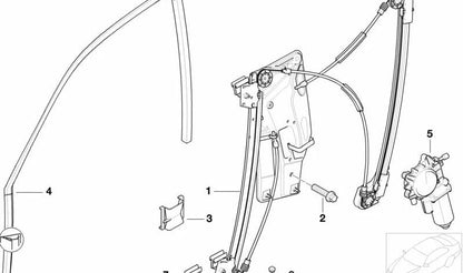 Motor ventanilla OEM 67628360512 delantero derecho/trasero izquierdo para BMW Serie 5 E39, Z8 E52. Original BMW.
