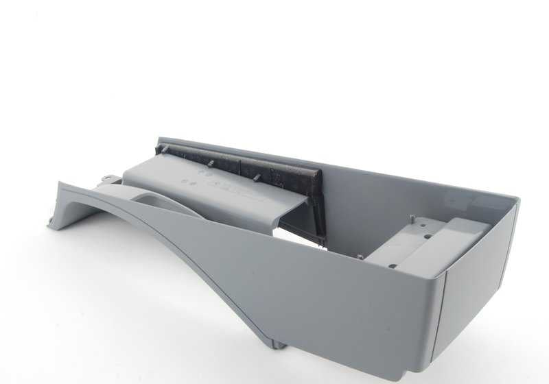 Consola reposabrazos central gris OEM 51168248500 para BMW Serie 3 E46. Pieza interior original BMW para sustituir la consola del reposabrazos central.
