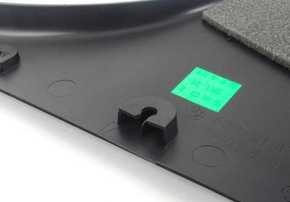 Revestimiento columna central inferior izquierda para BMW E39 (OEM 51437026345). Original BMW