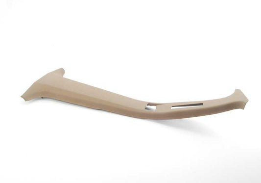 Tapa interior pilar central derecho beige OEM 51438173504 para BMW Serie 3 E36. Pieza original BMW.