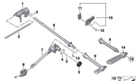 Pasador cilíndrico OEM 23008414007 para motos BMW R 18, R 18 Classic, R 18 B, R 18 Transcontinental. Original BMW Motorrad.