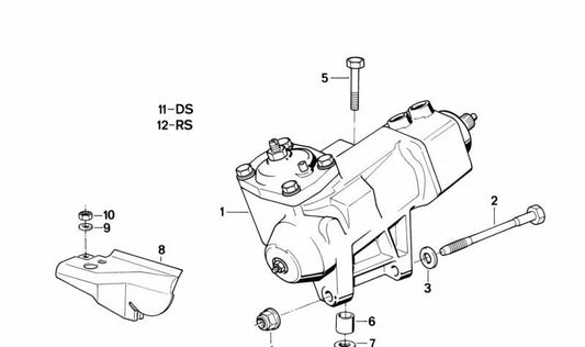 Protector térmico OEM 32411134590 para BMW E32, E31. Pieza original BMW.