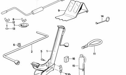 C-clip tuerca M8 OEM 61332346555 para motos BMW R 1200 GS, F 900 R, K 1600 GT, G 310 R… y más. Original BMW Motorrad.