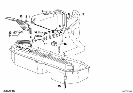 Mangueira de refrigerante para BMW E30 (OEM 16111179675). BMW original