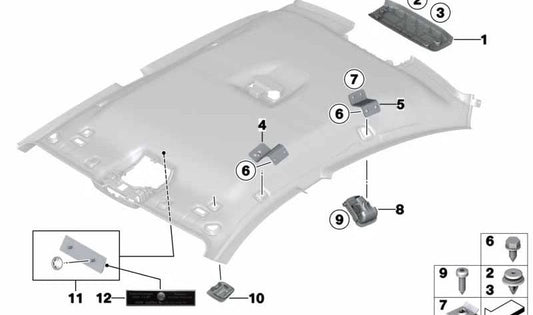 Sheet metal screw for BMW E92, F06, F13, E89 (OEM 07119901288). Original BMW