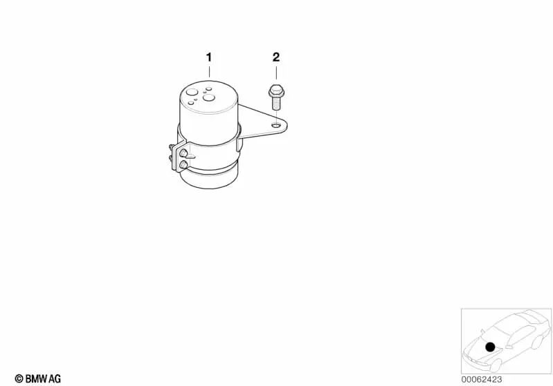 Garrafa de secador para BMW Z8 E52 (OEM 64538383015). BMW original.