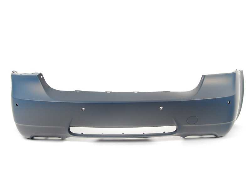 Parachoques trasero imprimado OEM 51128040567 para BMW Serie 3 E90 y E90N. Original BMW.