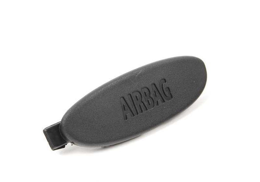 Tapa embellecedora "Airbag" pilar C izquierdo OEM 51432753023 para MINI R56 (Cooper N12/N16/W16). Pieza original MINI. Ideal para sustituir la cubierta del airbag lateral interior. Color negro (Carbon Black).