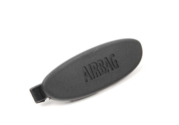 Tapa embellecedora "Airbag" pilar C izquierdo OEM 51432753023 para MINI R56 (Cooper N12/N16/W16). Pieza original MINI. Ideal para sustituir la cubierta del airbag lateral interior. Color negro (Carbon Black).