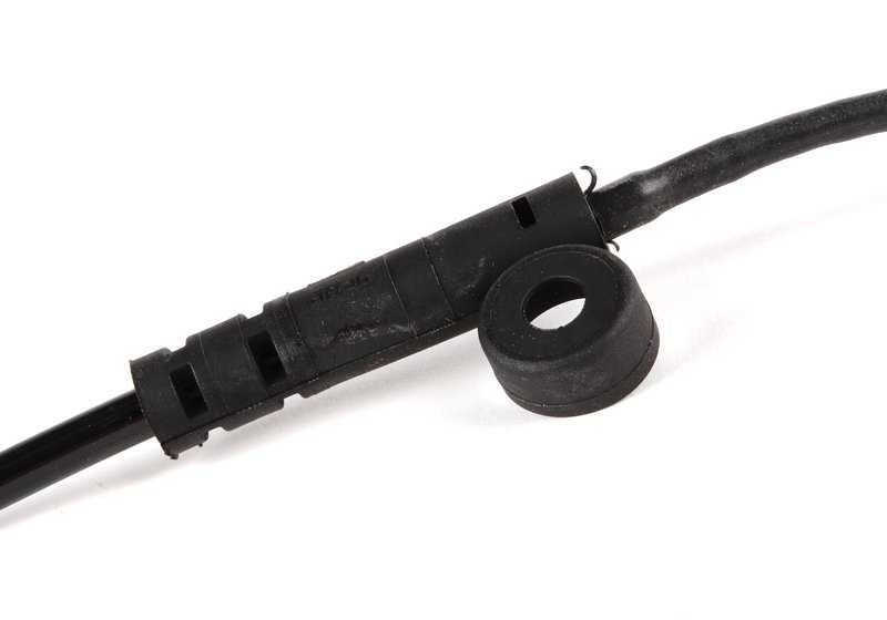 Sensor de desgaste de pastillas de freno delantero izquierdo OEM 34356789492 para BMW E60, E61, E63, E64. Original BMW.