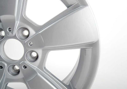 Llantas de aleación diseño estrella 143 de 18" OEM 36113411524 para BMW X3 E83, E83N. Color plata. Apta para eje delantero y trasero. Original BMW.