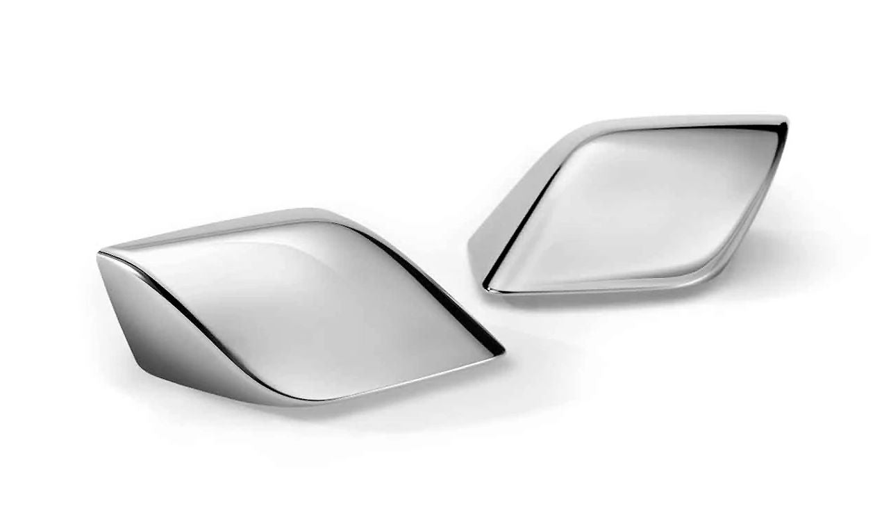 Tapa de retrovisor exterior cromo izquierdo OEM 51168562669 para motos BMW K 1600 GTL, K 1600 Bagger... y más. Original BMW Motorrad.