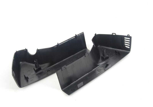 Mirror base cover set for BMW F20, F21, F52, F22, F23, F45, F87, F30, F31, F34, F35, F80, F32, F33, F36, F82, F83, F07, F10, F11, F18, F06, F12, F13, F F49, F39, F25, F26, F15, F85, F16, F86 (OEM 51169275005). Original BMW.