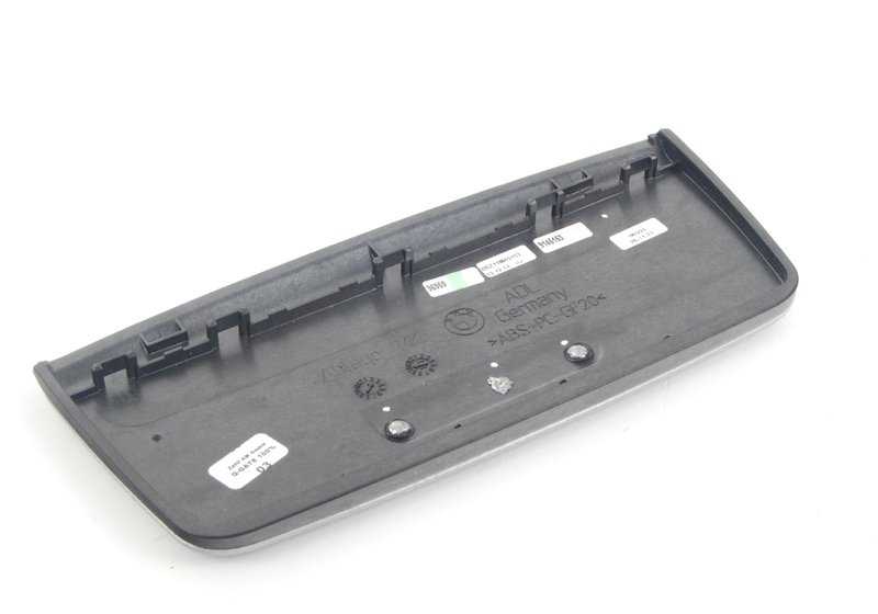 Tapa cenicero/alojamiento aluminio color glacier silver OEM 51169145153 para BMW E90, E90N, E91, E91N. Original BMW.