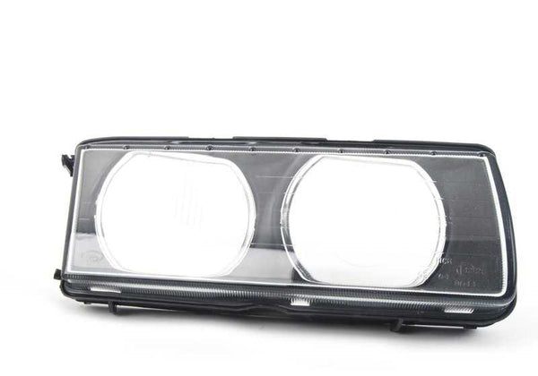 Cristal derecho del faro OEM 63128363508 para BMW E36 (Modelos compatibles: 316i, 318i, 318is, 320i, 323i, 325i, 328i, M3). Original BMW.
