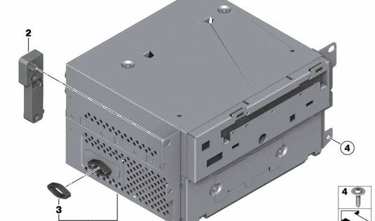 Espaciador derecho OEM 65129250692 para BMW F07, F10, F11, F06, F12, F13, F01, F02. Original BMW.