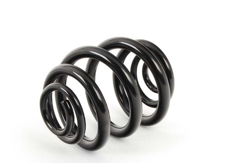 Muelle trasero tipo barril OEM 33532282632 para BMW E46. Pieza de suspensión trasera original BMW, ideal para mantener la estabilidad y confort del vehículo. Compatible solo con BMW E46. Original BMW.