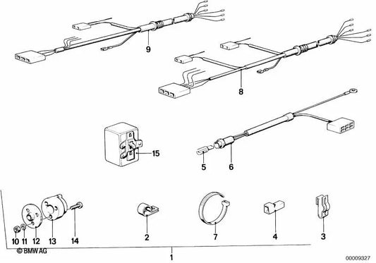 Isolierfall für BMW 3 E21 -Serie, 5 E12 E28 -Serie, 6 E24 -Serie, 7 E23 -Serie (OEM 61131354668). Original BMW