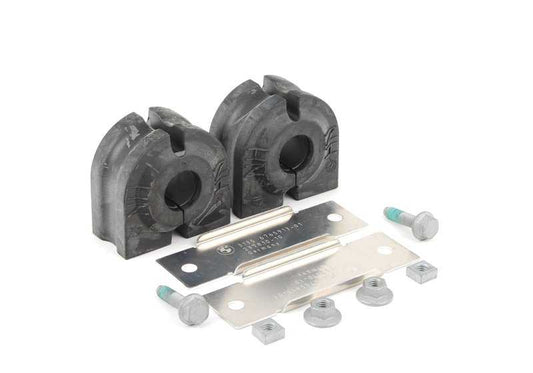 SILENTBLOCKS KIT STABILIZER OEM 31352347941 FOR BMW E60, E60N, E61, E61N, E64, E64N. Original BMW spare. Ideal to solve noise or improve the stability of the stabilizer bar.