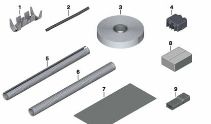 Sealing tape set for cable grommet BMW E81, E82, E87, E88, F20, F21, F52, E30, E36, E46, E90, F30, F31, F34, F32, G26, E39, E60, F07, F10, F11, F18, F90, G30, G31, G38, E63, E64, F06, F12, F13, G32, E38, E65, F01, F02, F04, G11, G12, I01, I12, I15,