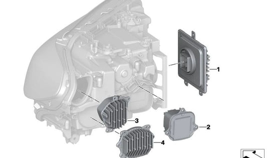Secador de aire OEM 63115A085F4 para BMW G30 (520i, 530i, 540i), G08 (X3 xDrive25i, xDrive30i, iX3 M Sport), F95 (X5 M Competition), F96 (X6 M Competition). Original BMW.