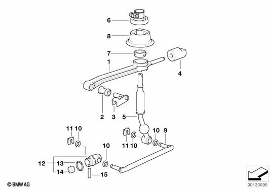 Altere o braço para BMW E46 (OEM 25111434107). BMW original