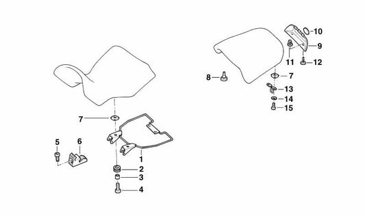 Parafuso cilíndrico OEM M6X30 07119919717 Para motocicletas BMW K1200GT, K1200RS, R1150GS ... e muito mais. BMW Motorrad original.